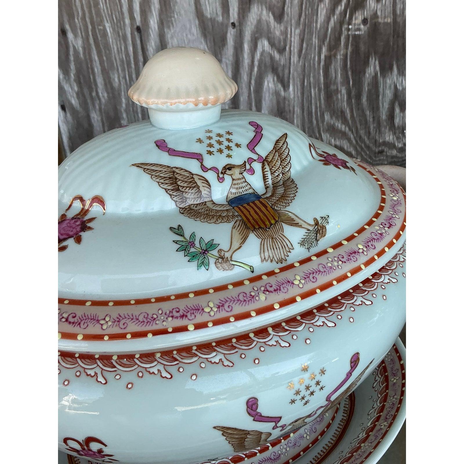 Soupière Amorial vintage du début du 20ème siècle en vente 3