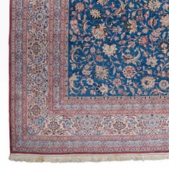 Vintage Early 20th Century Multi-Color Floral Design Wool Carpet