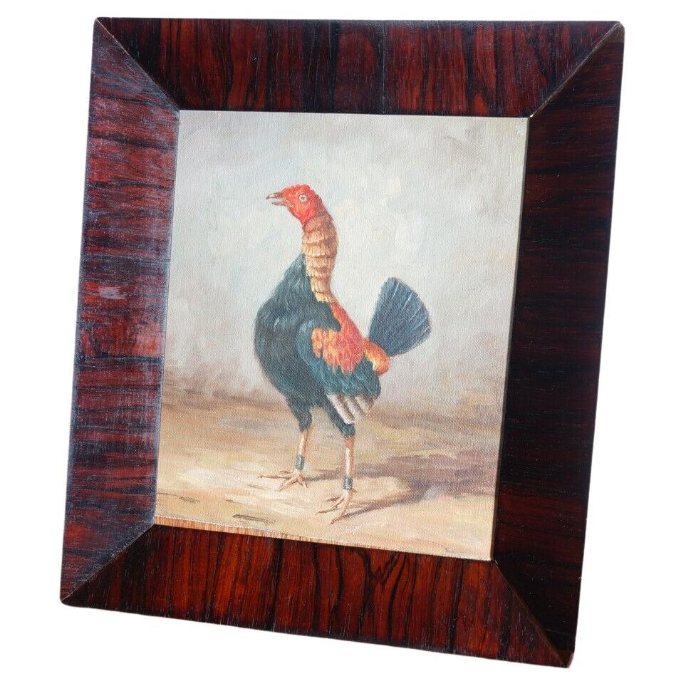 Vintage Early 20th Century Picture of a Cockerel For Sale