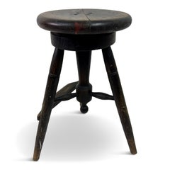 Vintage Early 20th Century Swivel Stool Sculptors Stand