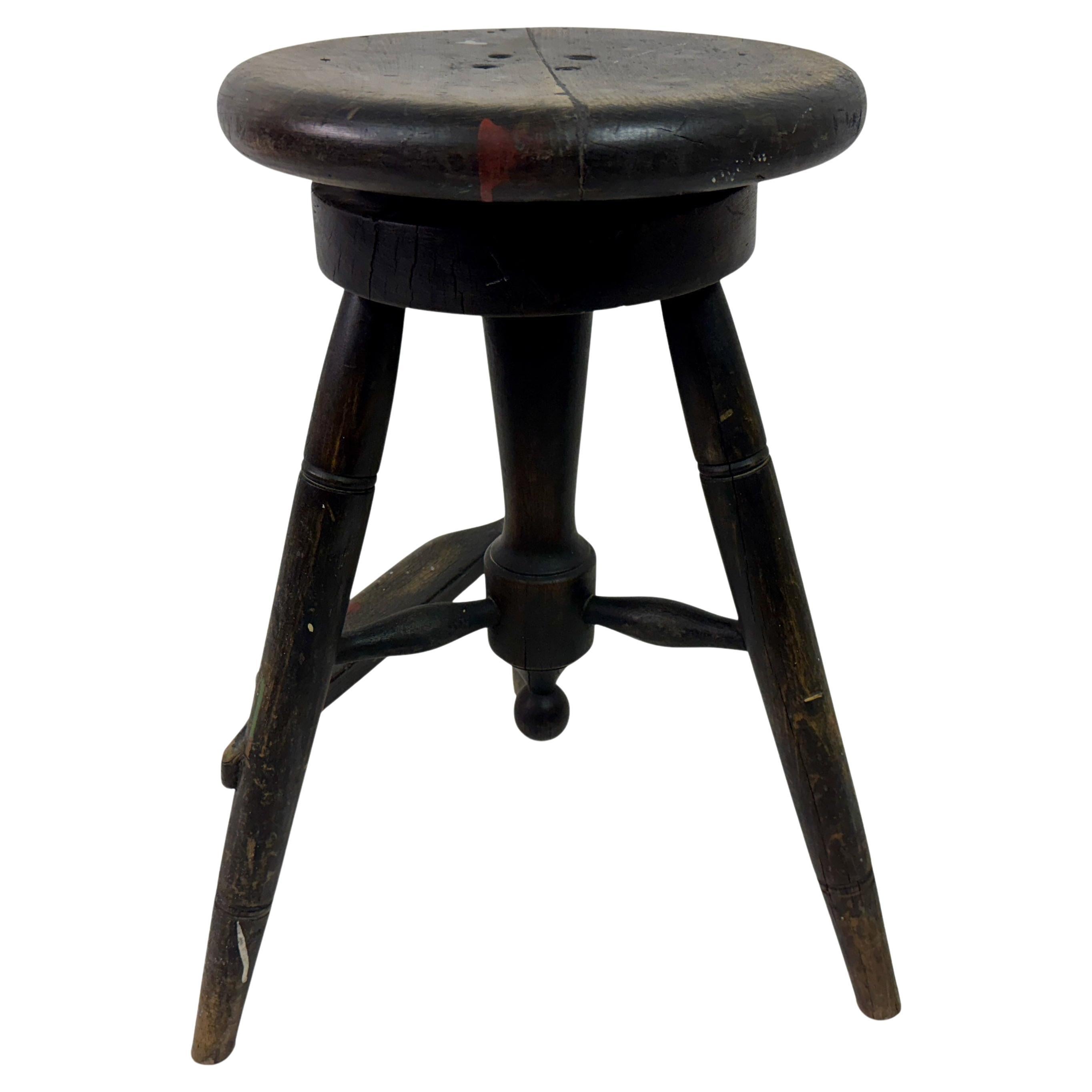 Vintage Early 20th Century Swivel Stool Sculptors Stand
