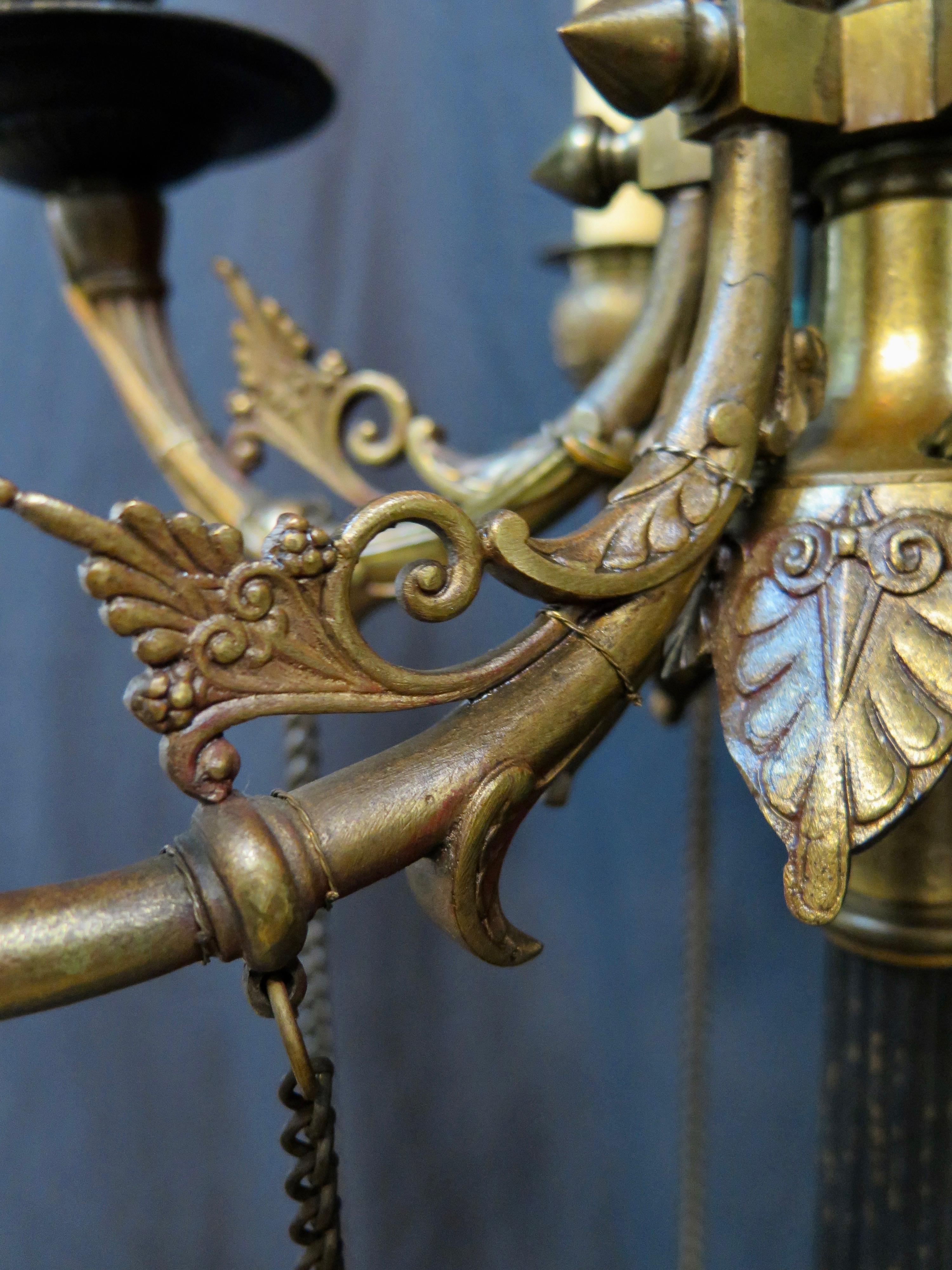 Candelabros altos eduardianos vintage de principios del siglo XX en venta 5