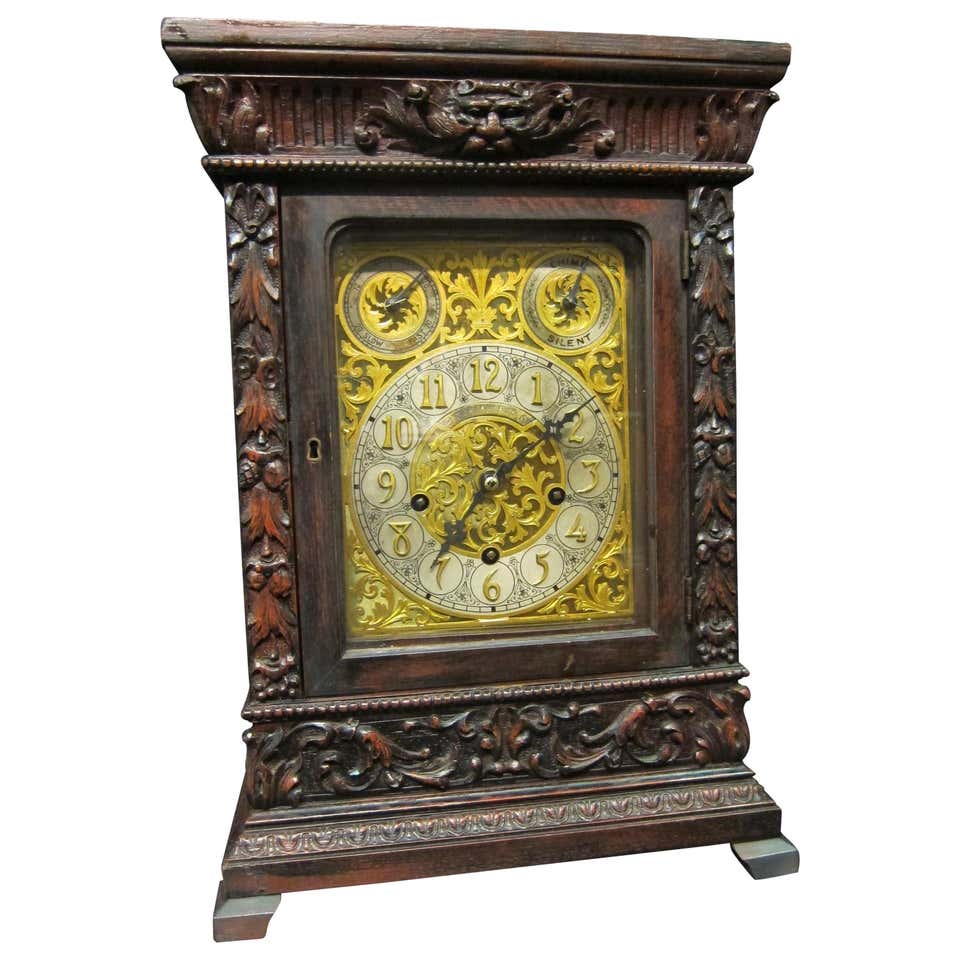 Wood Mantel Clocks - 219 For Sale at 1stdibs