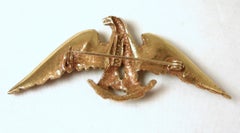 Vintage Early 40s Signed Zentall Eagle Brooch