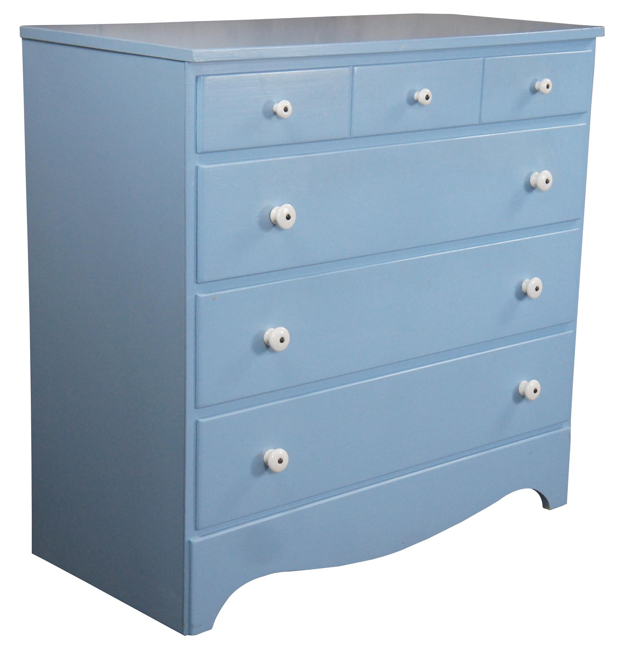 light blue dresser
