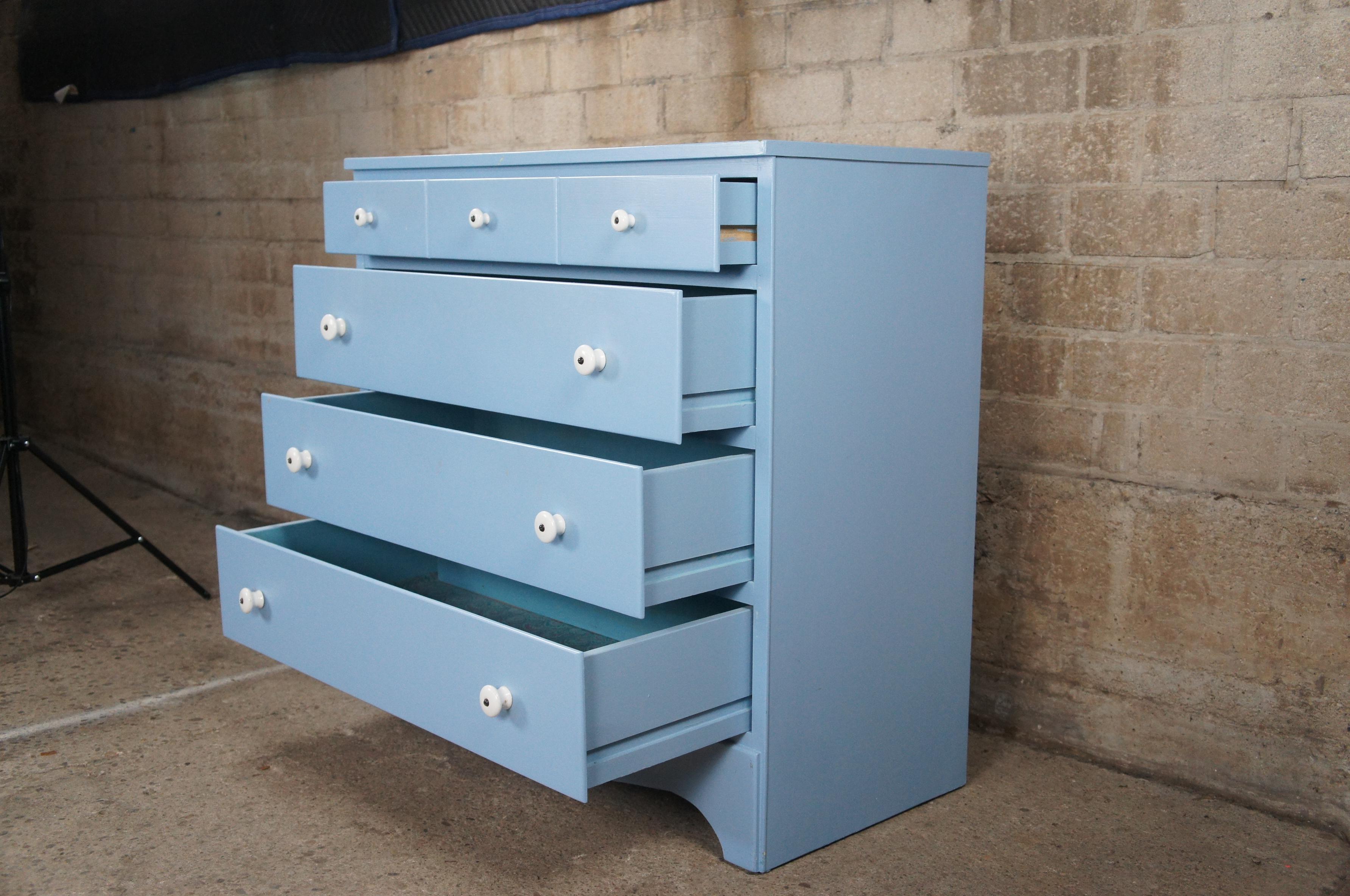 vintage blue dresser
