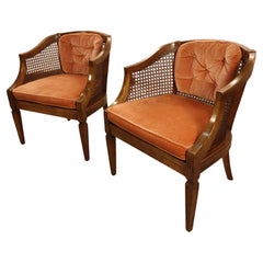 Vintage Early American Cane Back Chairs