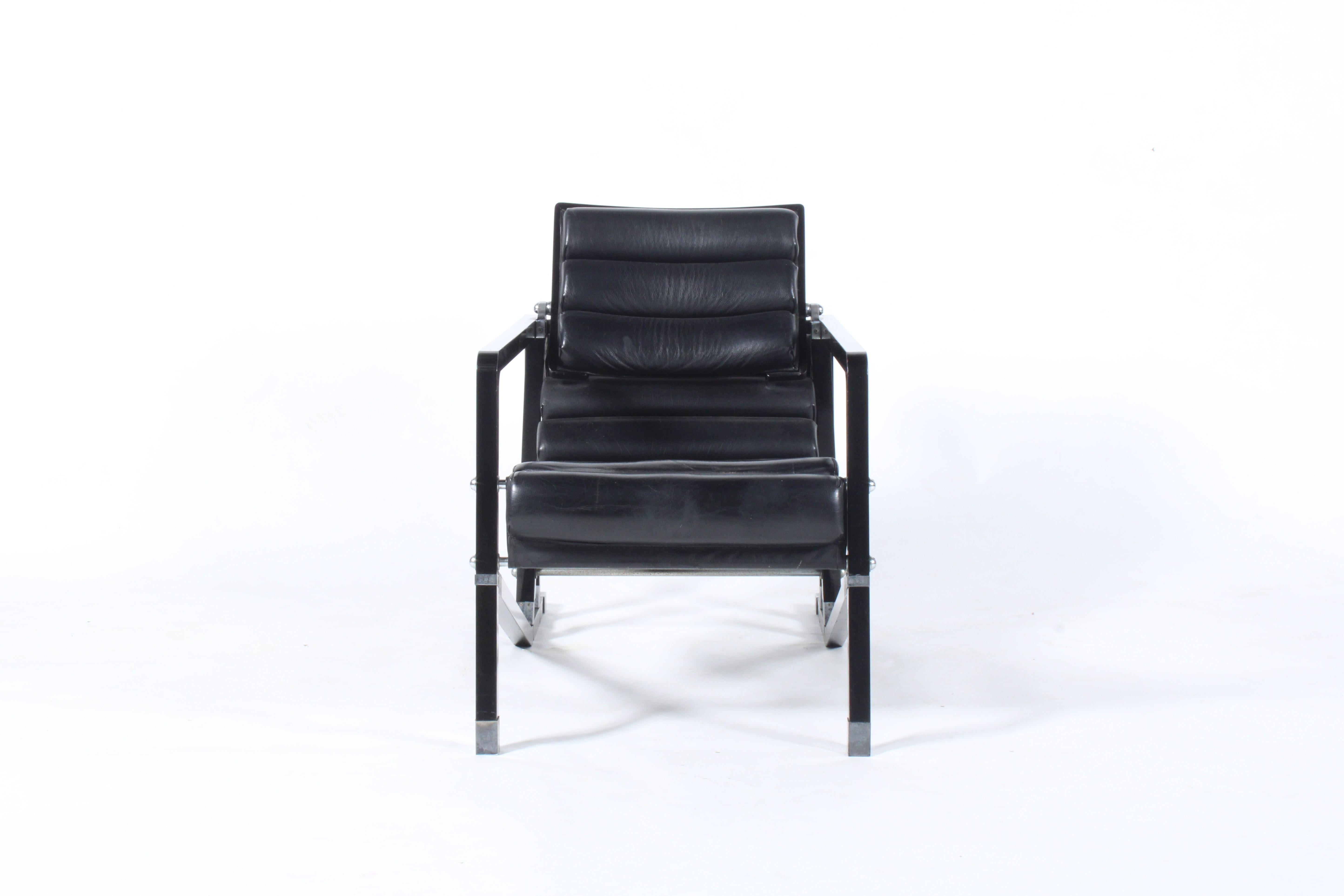 Lacquered Vintage Early Edition Transat Chair By Eileen Gray for Ecart International 