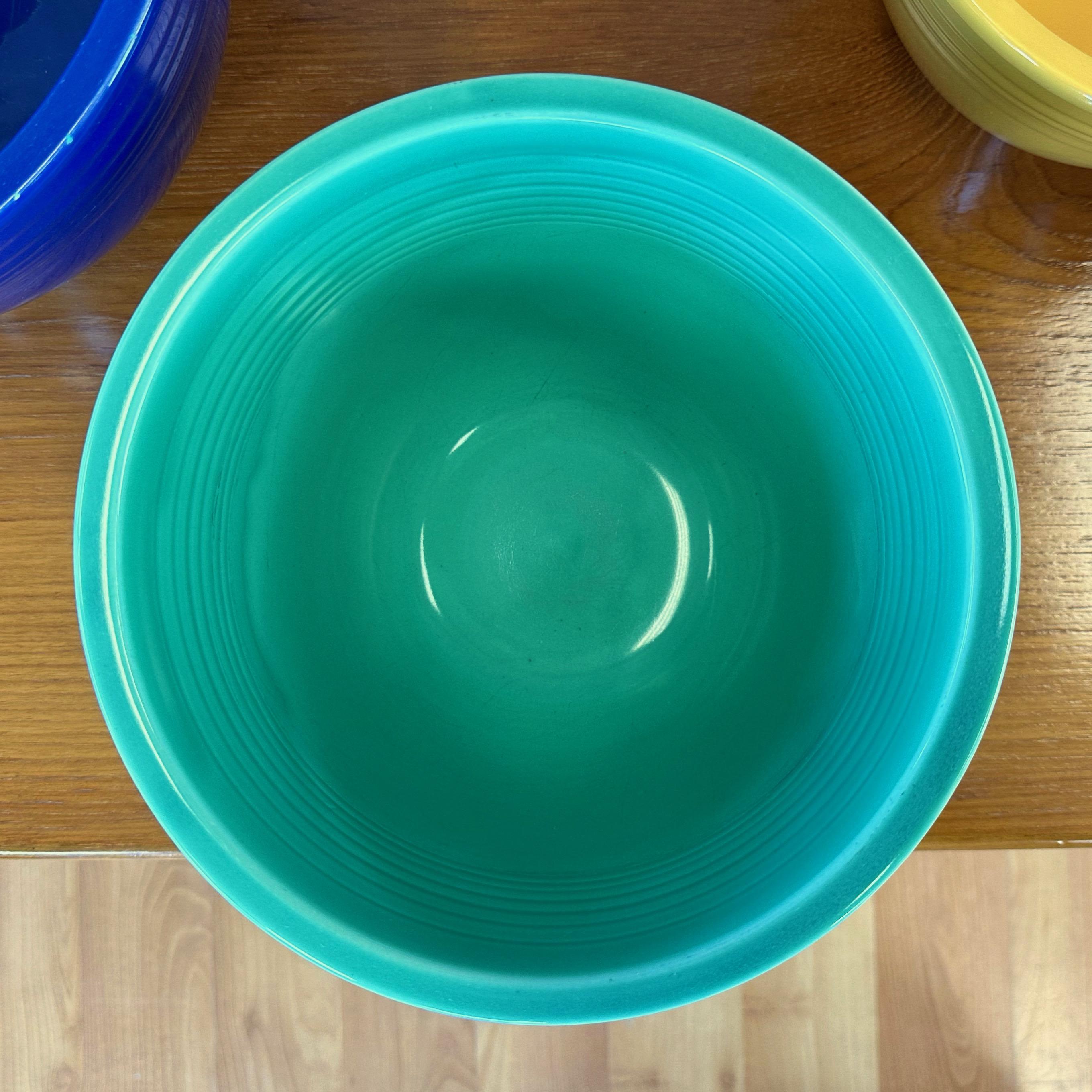 Early Vintage Fiestaware Nesting Mixing Bowls, Multi-Color Set of Six, c. 1940 For Sale 3