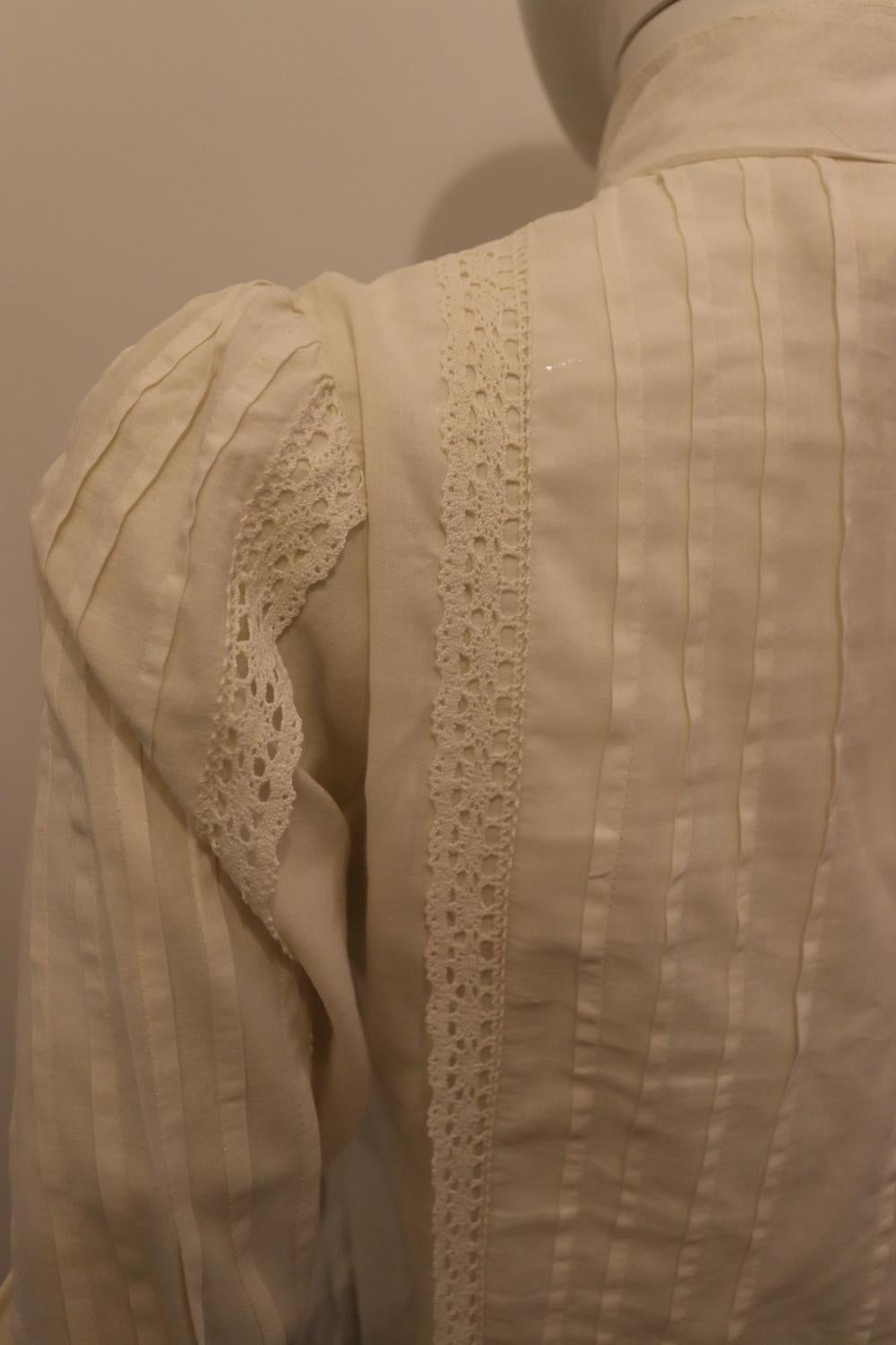 Chemisier vintage Laura Ashley blanc 5