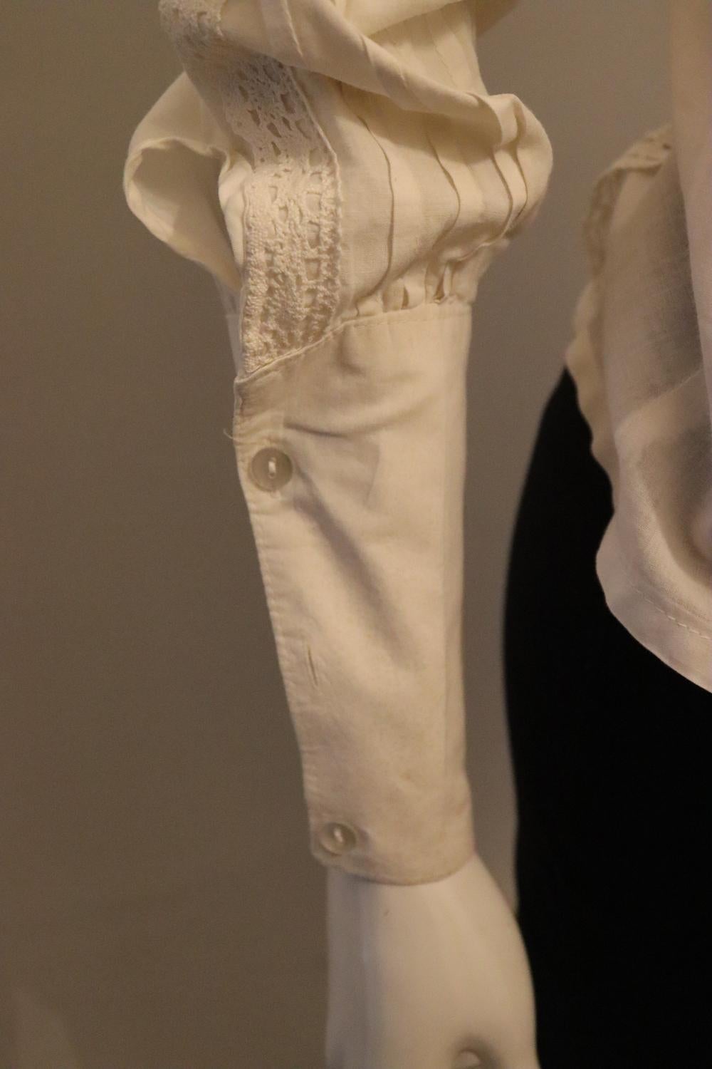 Chemisier vintage Laura Ashley blanc 2