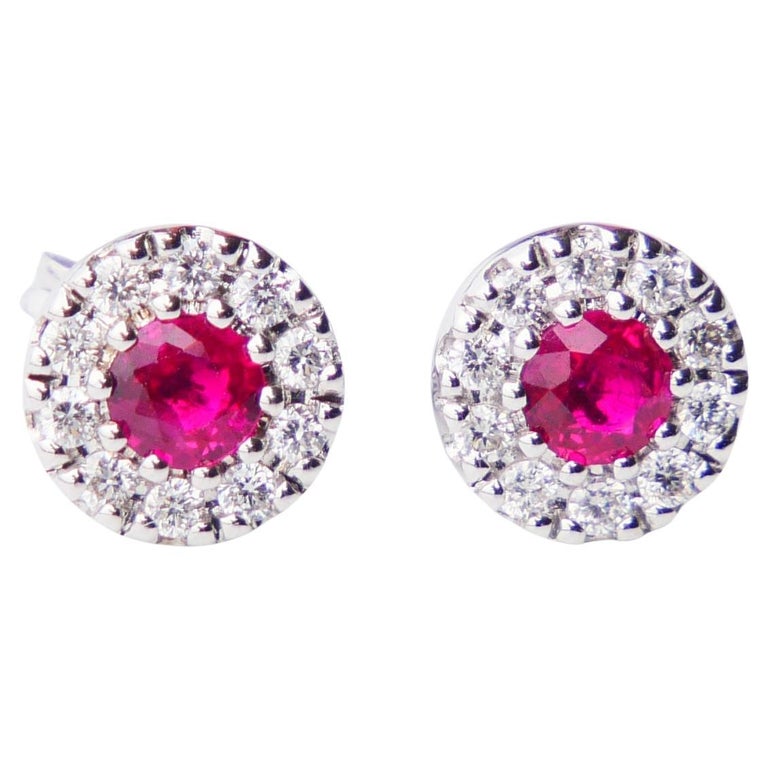 18k Modern 925 Sterling Silver Red Topaz Stone Studs, 4g At Rs 750/pair In Jaipur - Foto 10