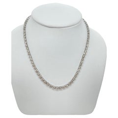 Vintage Earth Mined Genuine Diamond Platinum Necklace Circa 1940s with Valuation