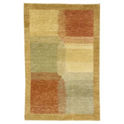 New Contemporary Earth-Tone Gabbeh Rug For Sale at 1stDibs