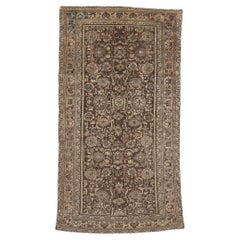 Vintage Earth-Tone Persian Malayer Carpet