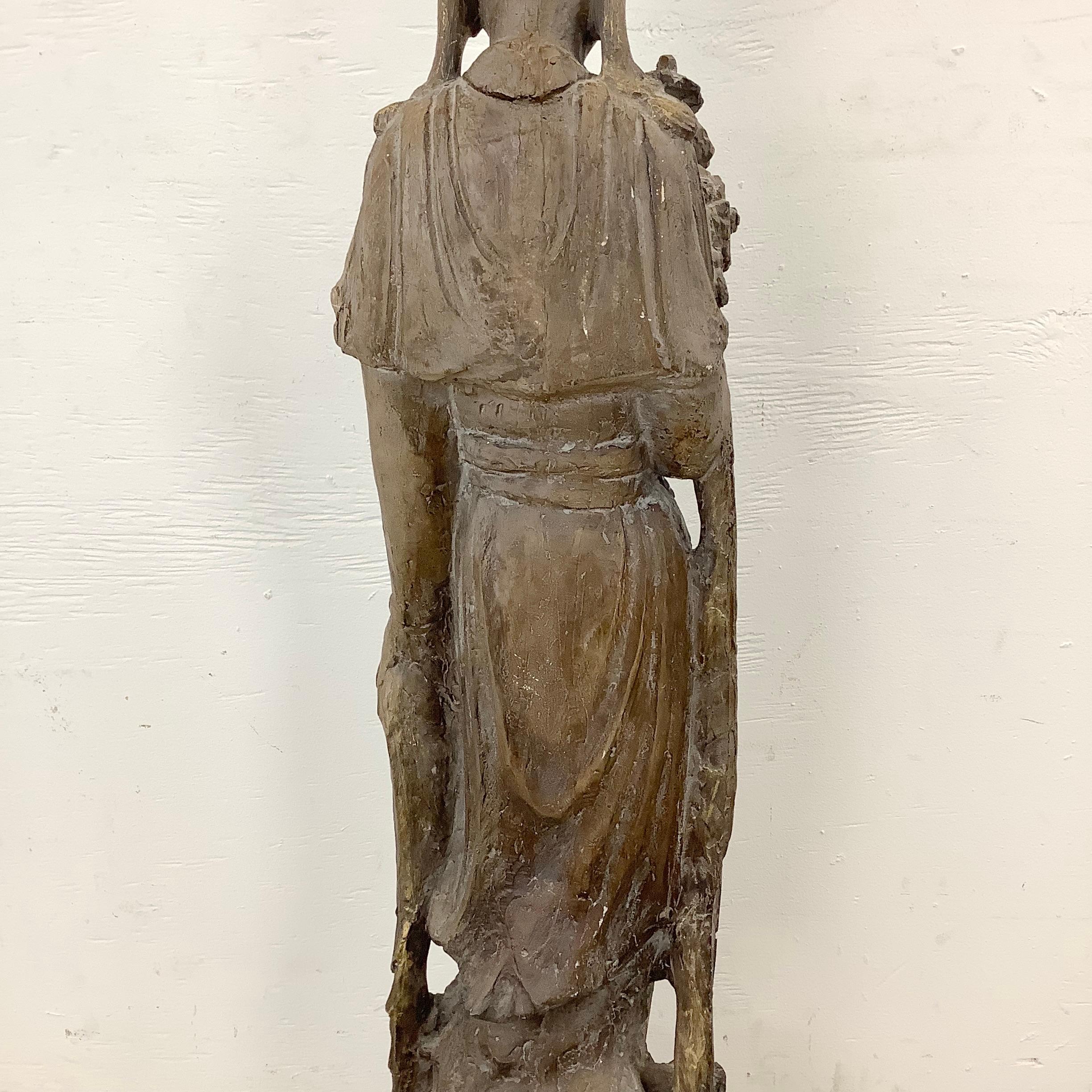 Vintage East Asian Quan Yin Goddess Sculpture from Austin Productions