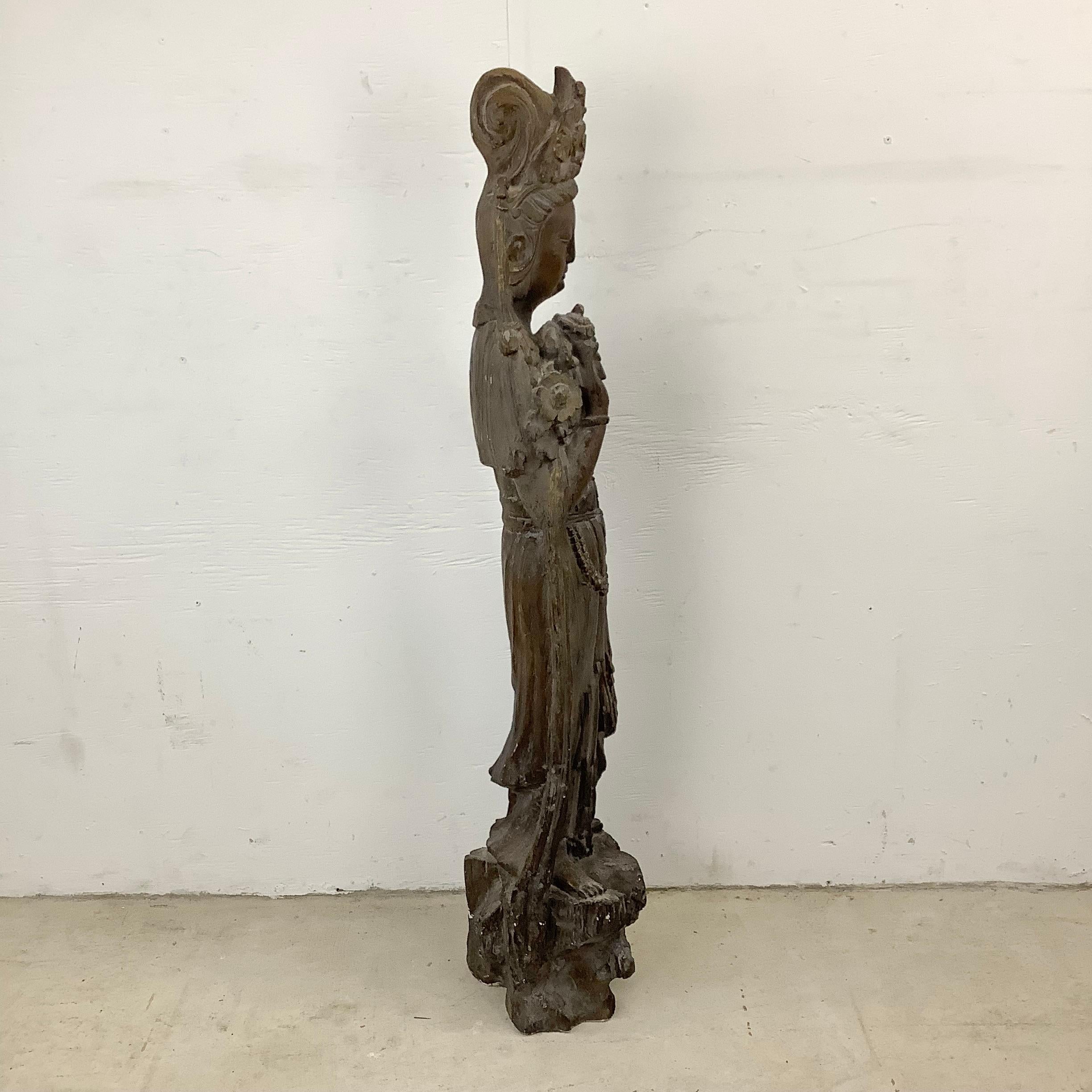 Vintage East Asian Quan Yin Goddess Sculpture from Austin Productions