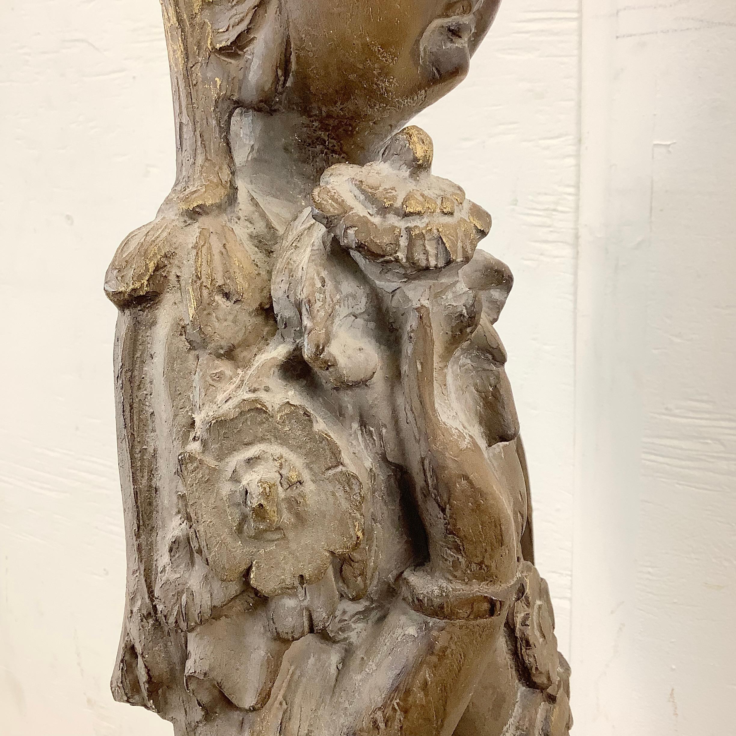 Vintage East Asian Quan Yin Goddess Sculpture from Austin Productions