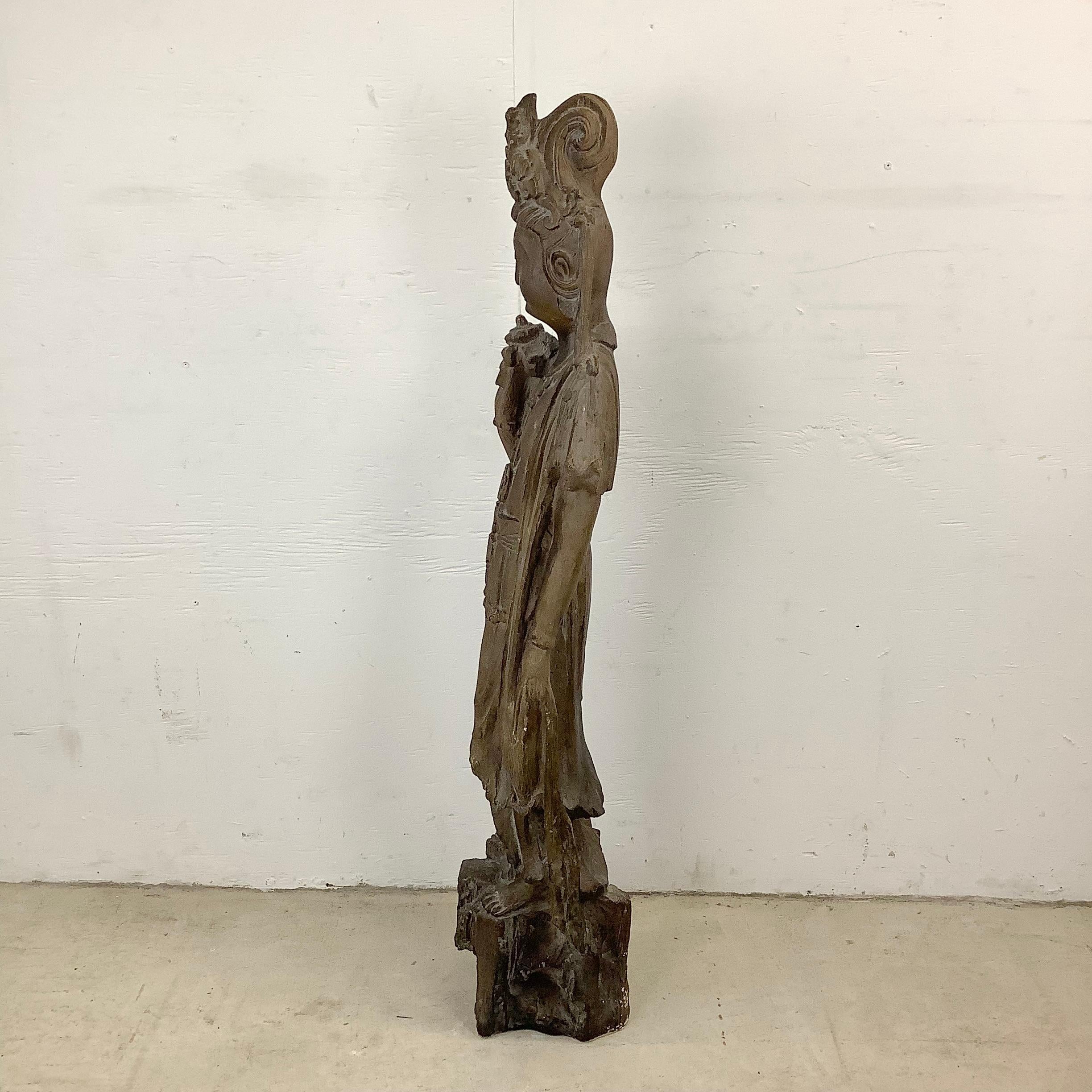 Vintage East Asian Quan Yin Goddess Sculpture from Austin Productions
