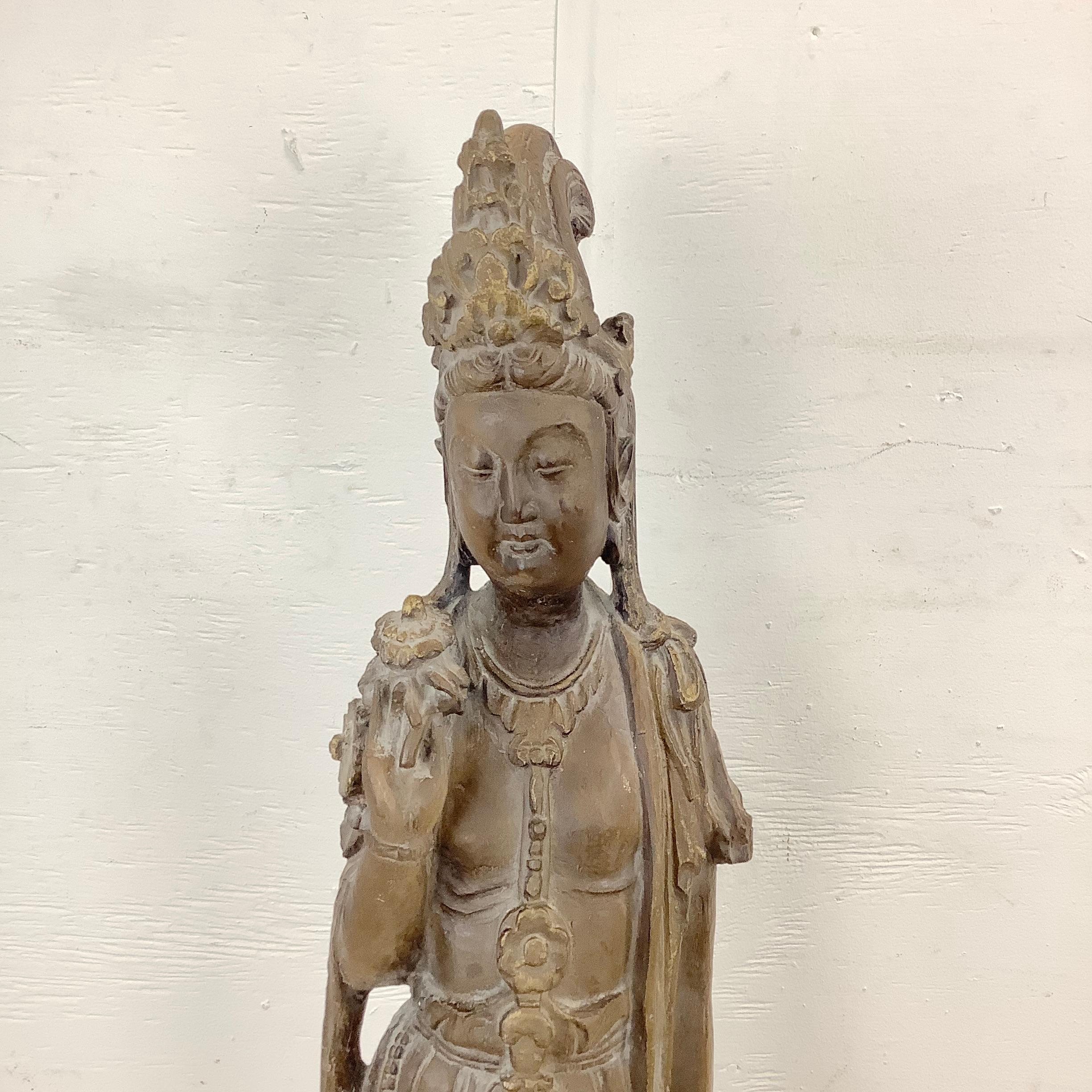 Vintage East Asian Quan Yin Goddess Sculpture from Austin Productions
