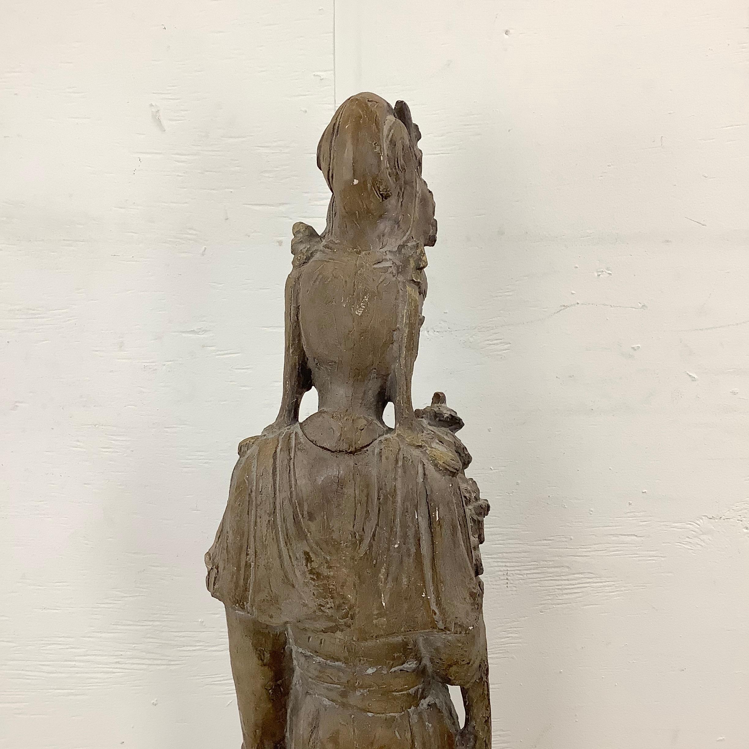 Vintage East Asian Quan Yin Goddess Sculpture from Austin Productions