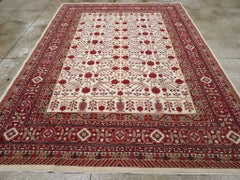 Mitte des 20. Jahrhunderts Vintage East Turkestan Khotan Zimmer Größe Teppich