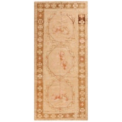 Vintage East Turkestan Khotan Rug. Size: 4 ft 5 in x 9 ft 8 in