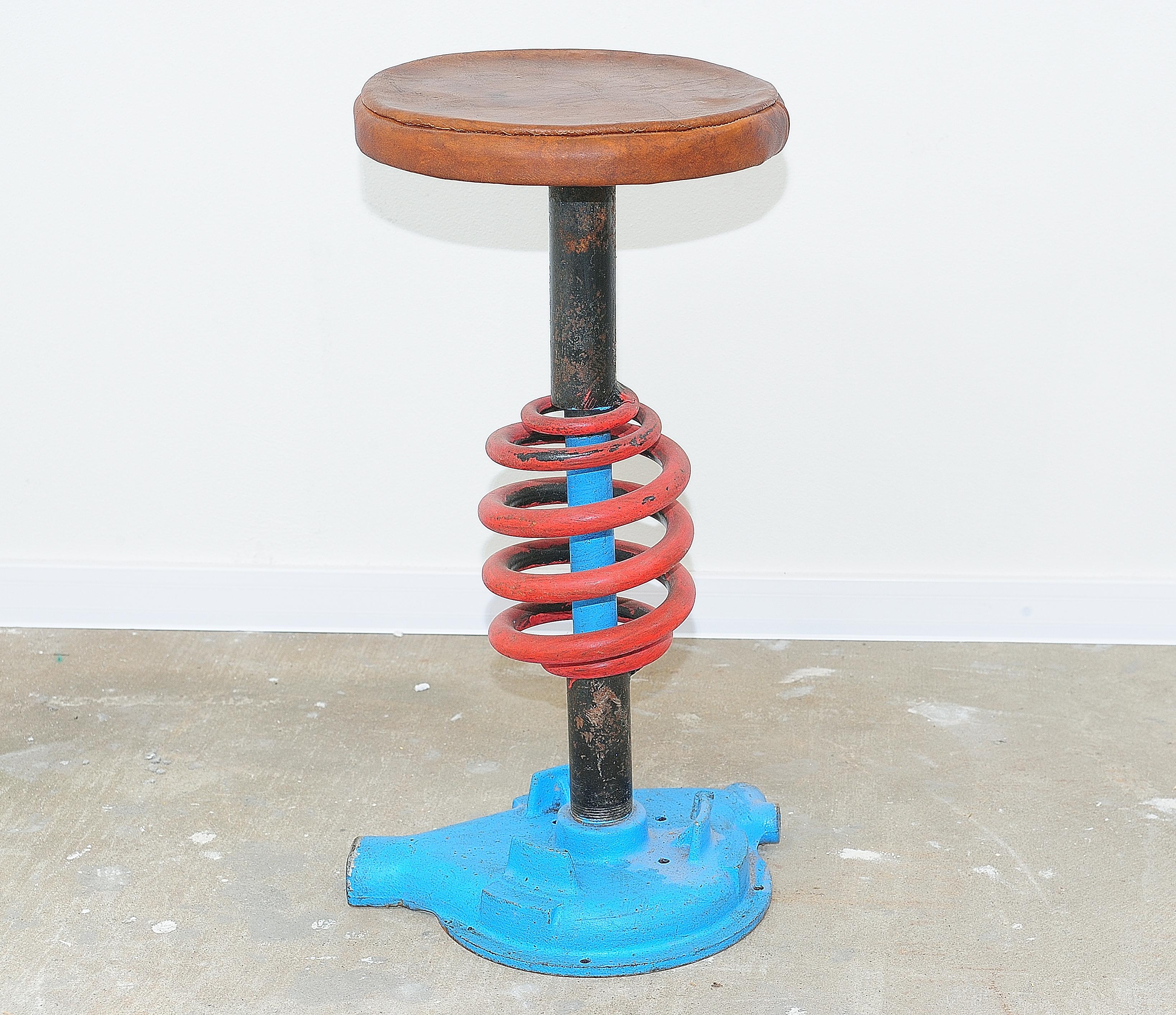  Vintage Eastern Bloc Industrial Stool, 1970s, Czechoslovakia In Good Condition In Prague 8, CZ