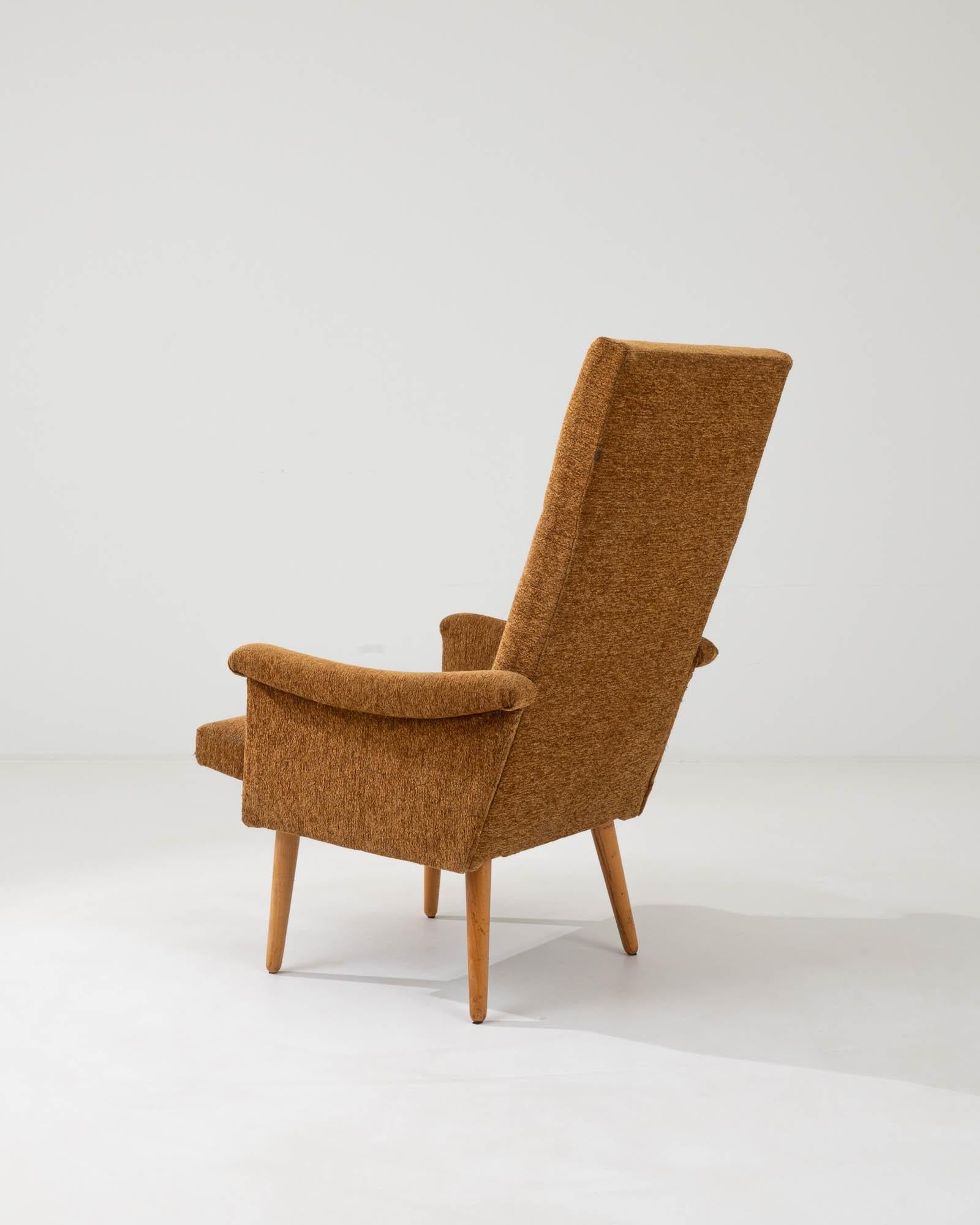 Bouclé Vintage Eastern European Modern Upholstered Armchair