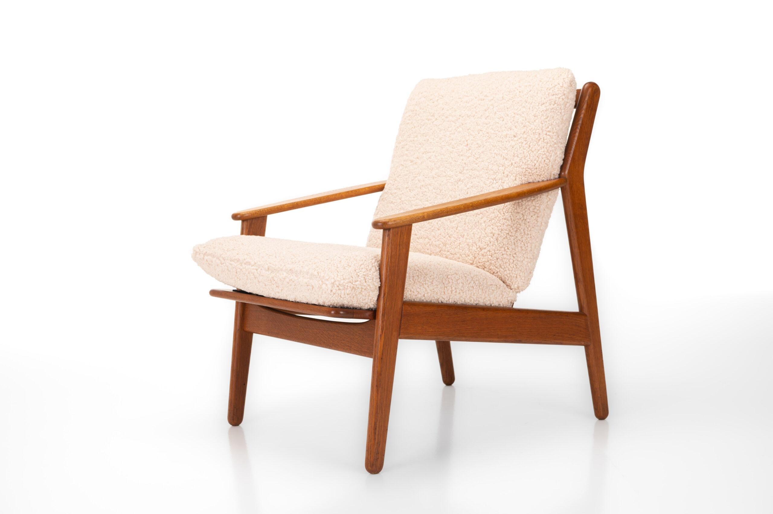 Easy Vintage-Stuhl von Poul Volther für Fdb Mobler, Dänemark 1960er Jahre im Angebot 5