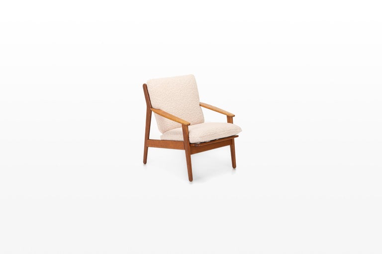 Scandinavian Modern Vintage Easy Chair by Poul Volther for Fdb Mobler, Denmark 1960s For Sale