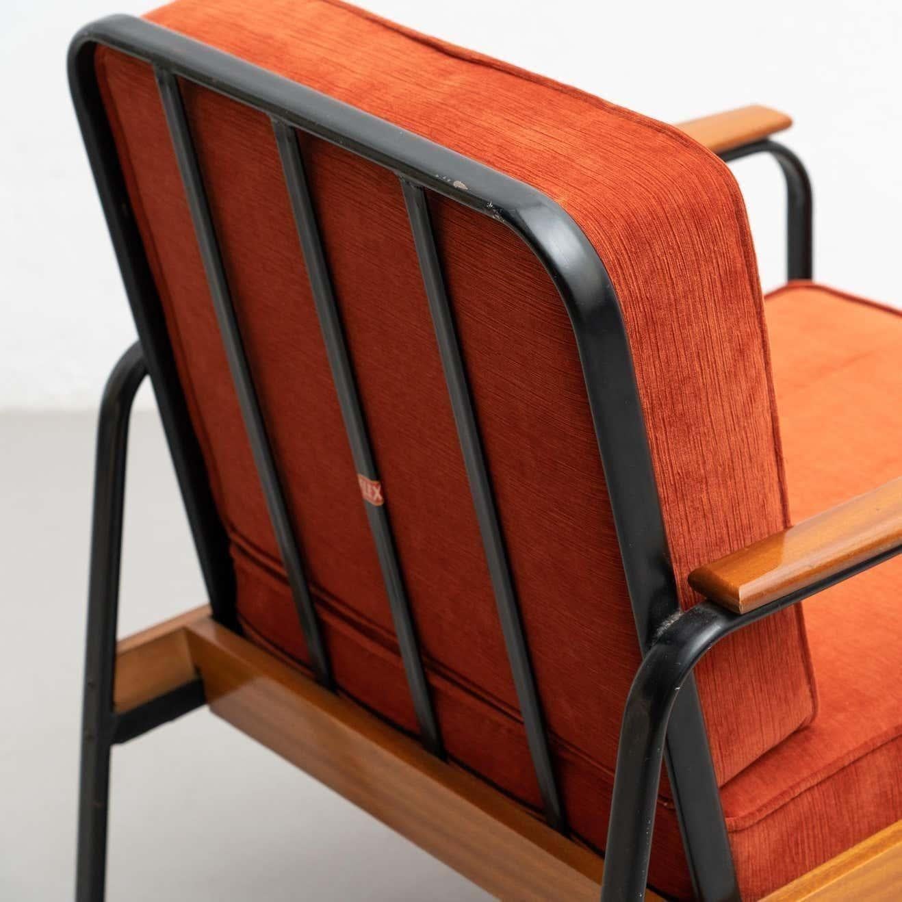 Vintage-Sessel aus den 1950er Jahren im Stil von Jean Prouvé - 2er-Set im Angebot 3