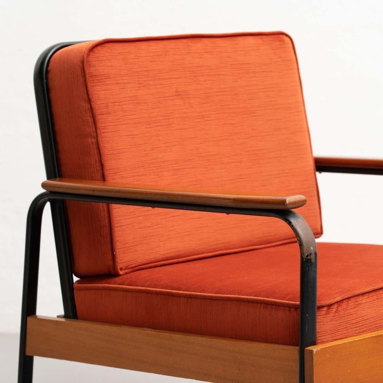 Vintage-Sessel aus den 1950er Jahren im Stil von Jean Prouvé - 2er-Set im Angebot 4