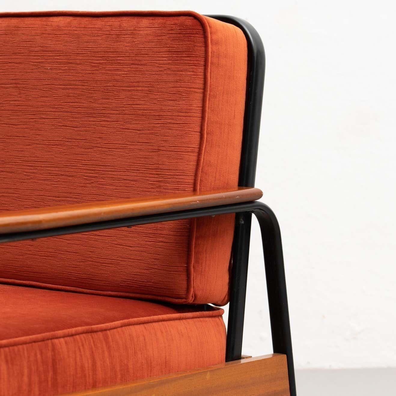 Vintage-Sessel aus den 1950er Jahren im Stil von Jean Prouvé - 2er-Set im Angebot 7