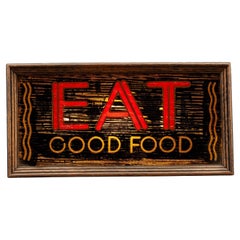 Vintage “Eat Good Food” Lighted ROG Diner Counter Sign