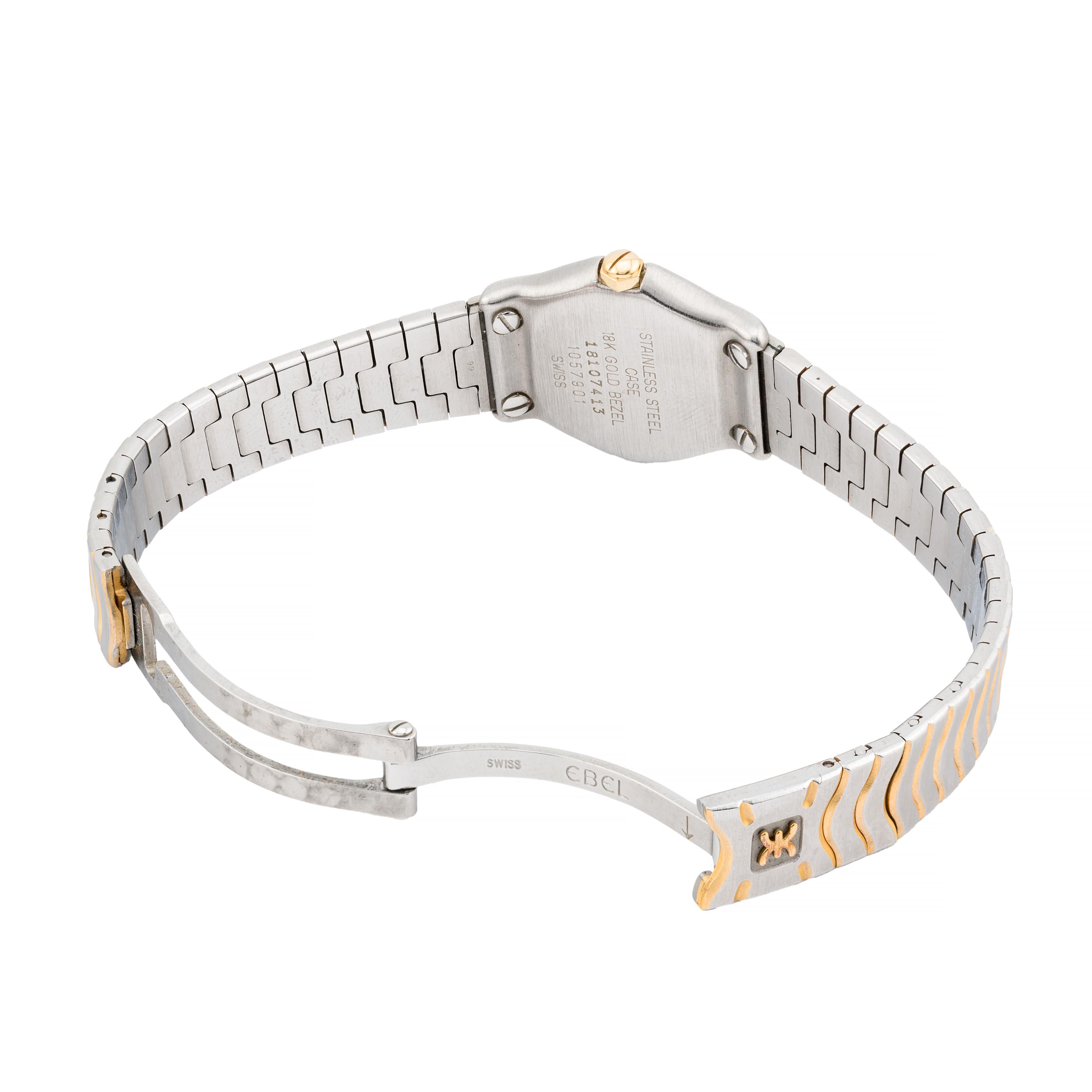 De las mujeres Ebel Vintage Classic Wave Pequeño de oro de 18 quilates y acero inoxidable en venta