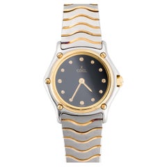 Vintage Ebel Classic Wave Oro 18 carati e acciaio inossidabile Piccolo