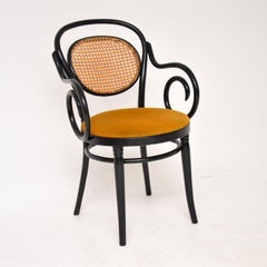 Vintage Ebonised Bentwood Thonet Armchair