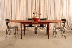 Set di 6 sedie vintage Anziano ebanizzate, disegnate da John Hutton per Donghia