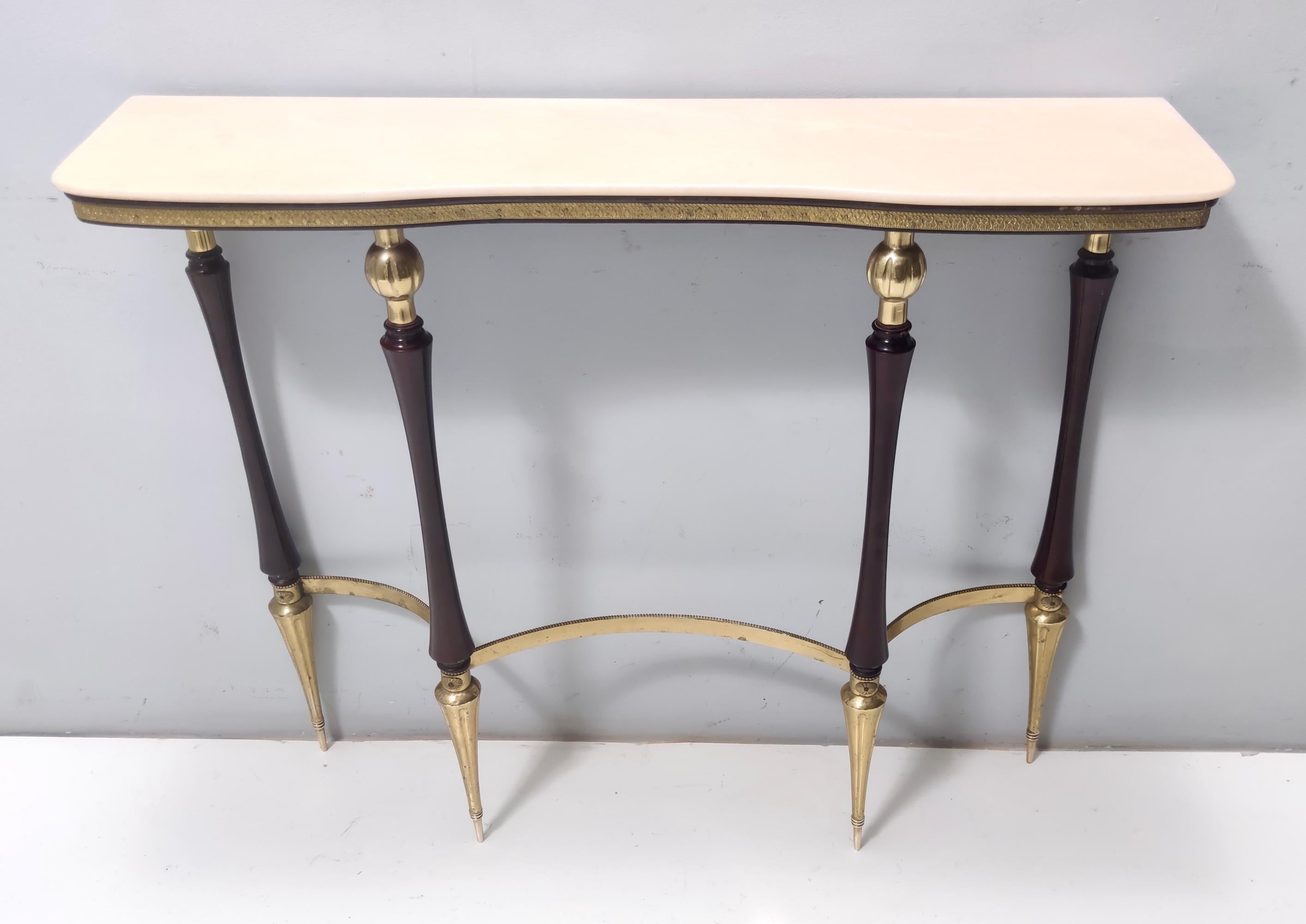 pink console table