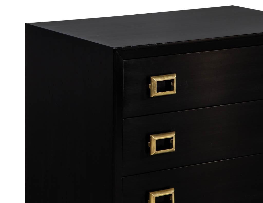 Vintage Ebonized Chest of Drawers Cabinet 2