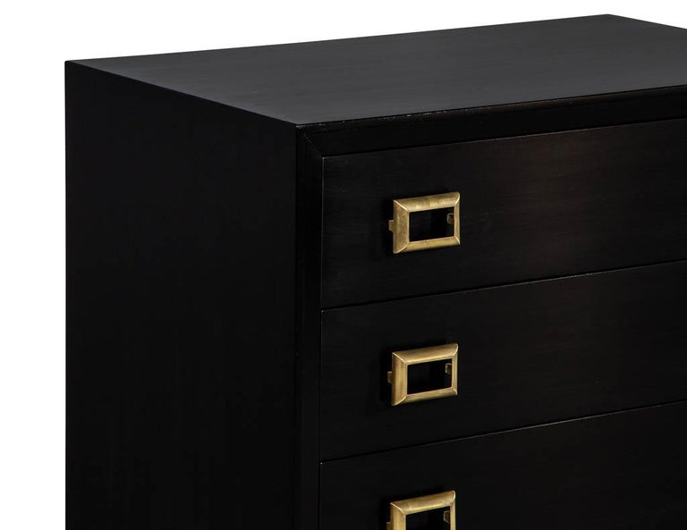 Vintage Ebonized Chest of Drawers For Sale at 1stDibs