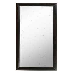 Vintage Ebonized Dutch Mirror with Antiqued Glass