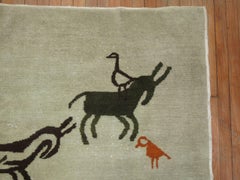Vintage Ecuadorian Pictorial Rug