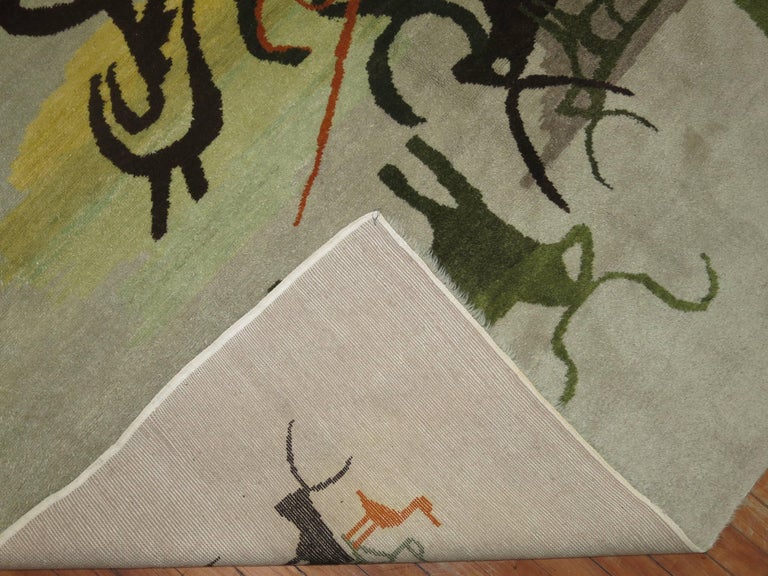 Vintage Ecuadorian Pictorial Rug For Sale at 1stdibs