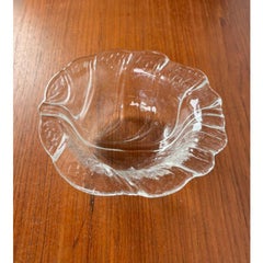 Vintage Eden Series Bowl in Glass by Lars Hellsten for Orrefors, Sweden, 1970s