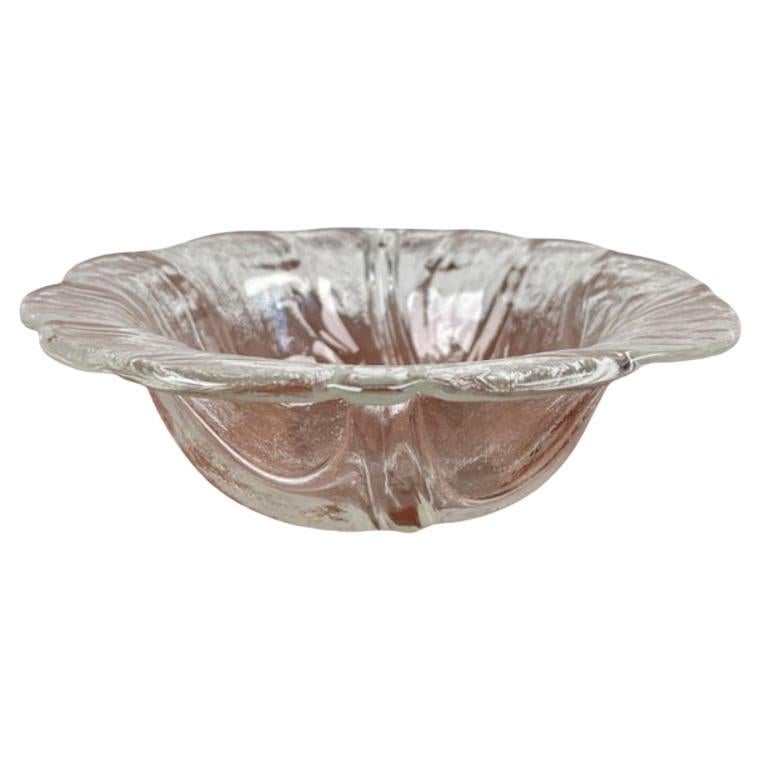 Bol vintage en verre de la série Eden par Lars Hellsten pour Orrefors, Suède, années 1970
