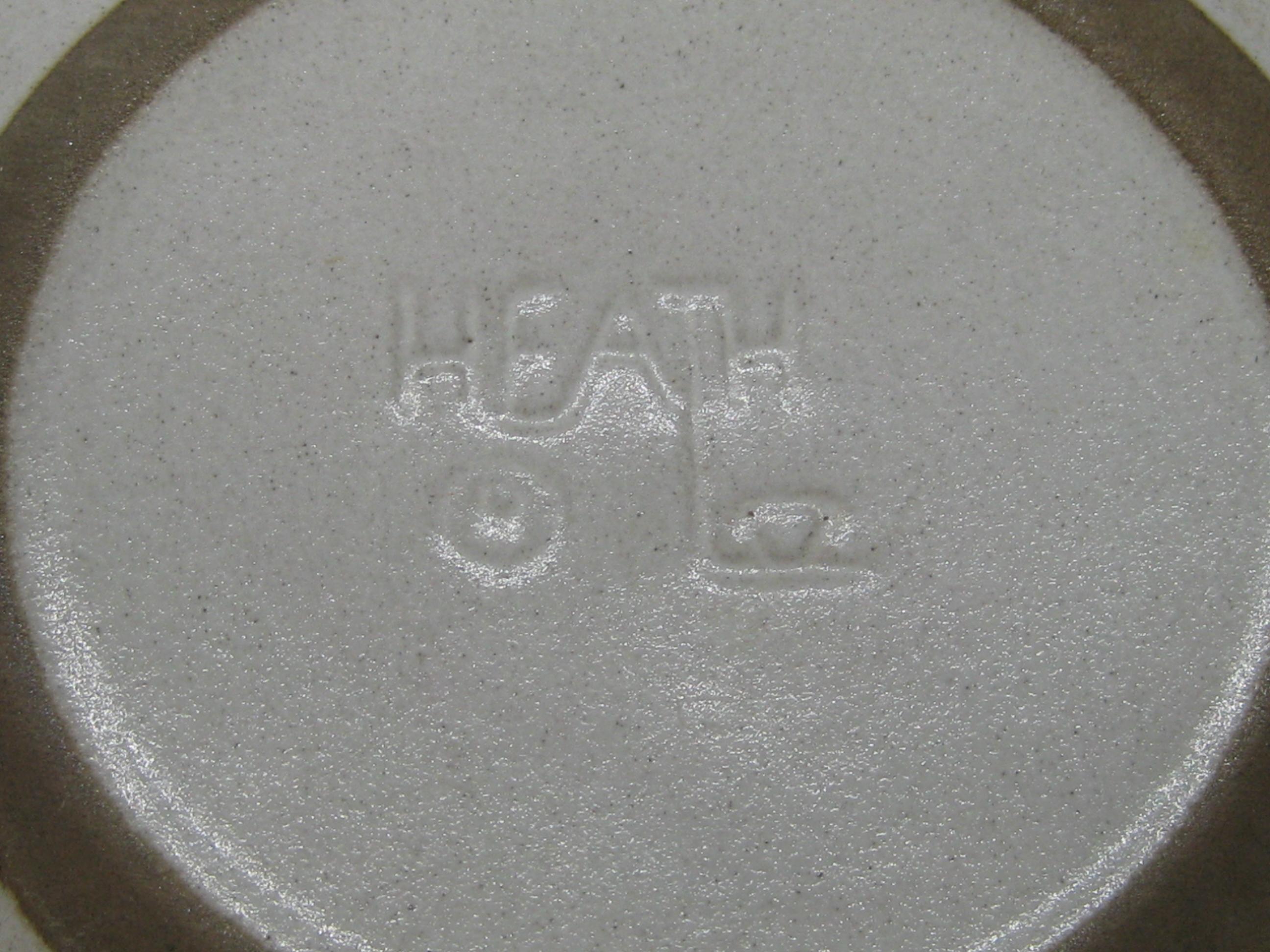 Cendrier vintage Edith Heath pour Heath Ceramics à 4 fentes en poterie blanche et marron en vente 1