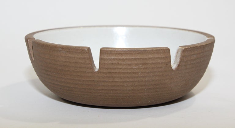 Hand-Crafted Vintage Edith Heath Mid-Century Modern Large Ashtray For Sale