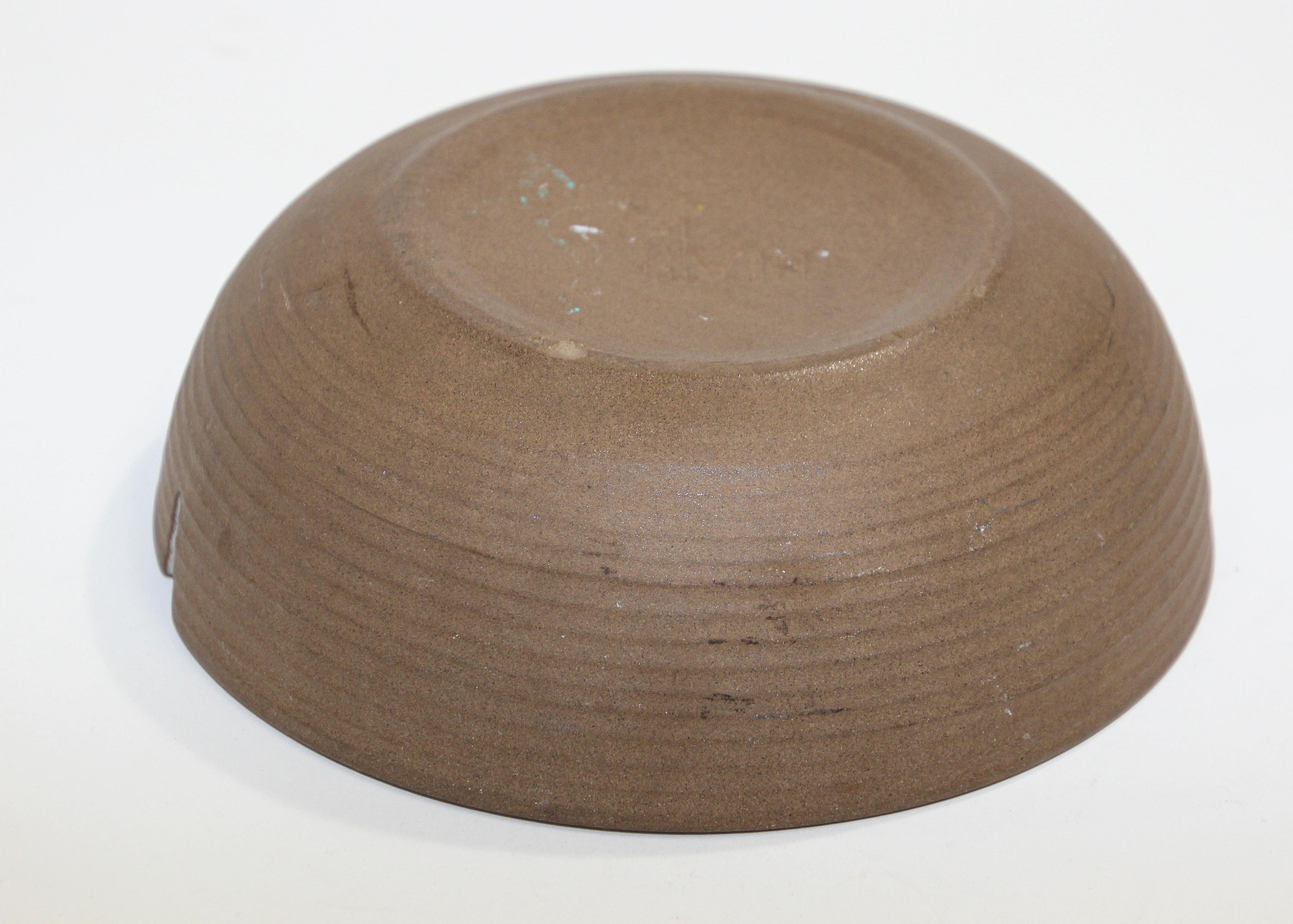 Cenicero grande vintage Edith Heath, moderno de mediados de siglo Alfarería en venta